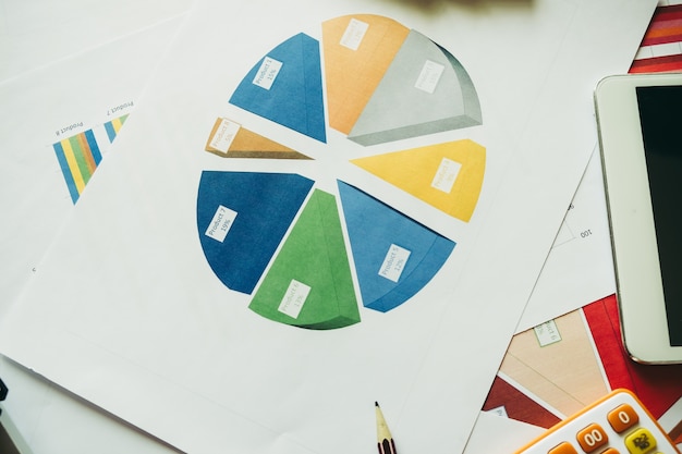 A visual representation of asset allocation in a pie chart, emphasizing the importance of diversification within a Roth IRA portfolio.