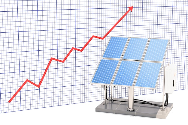 A graph showing the consistent growth of investments in renewable energy sources over the last decade, highlighting solar and wind energy as the leading sectors, with a clean and professional design displaying the upward trends clearly.