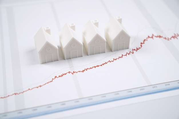 A graph showing the fluctuation of mortgage rates over the past year, with an upward trend indicating rising costs.