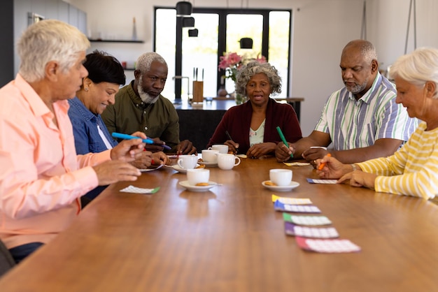 A diverse group of senior citizens participating in a community meeting, discussing their concerns and hopes for the future of Social Security.