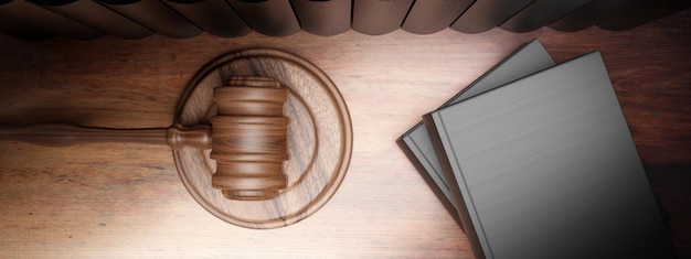 A close-up shot of a law book with a gavel resting on top, symbolizing the importance of legal knowledge and representation. The background is slightly blurred to focus on the book and gavel.