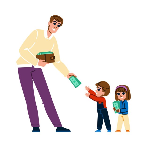 A split image showing a student holding cash in one hand and a parent holding a checkbook in the other, symbolizing the different treatment of assets.