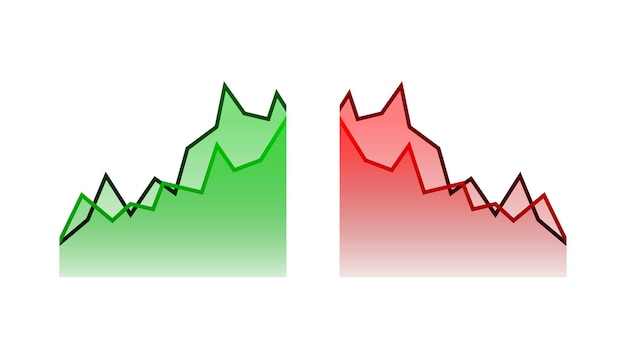 A simple bar graph comparing the volatility of stocks and bonds over a 5-year period, clearly illustrating the lower volatility of bonds.