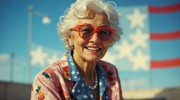 A close-up of an America the Beautiful Pass held by a smiling senior citizen in front of a park entrance sign, emphasizing the accessibility and affordability it offers to experience US National Parks.