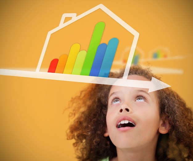 A graph showing the projected decrease in child poverty rates as a result of the updated child tax credit.